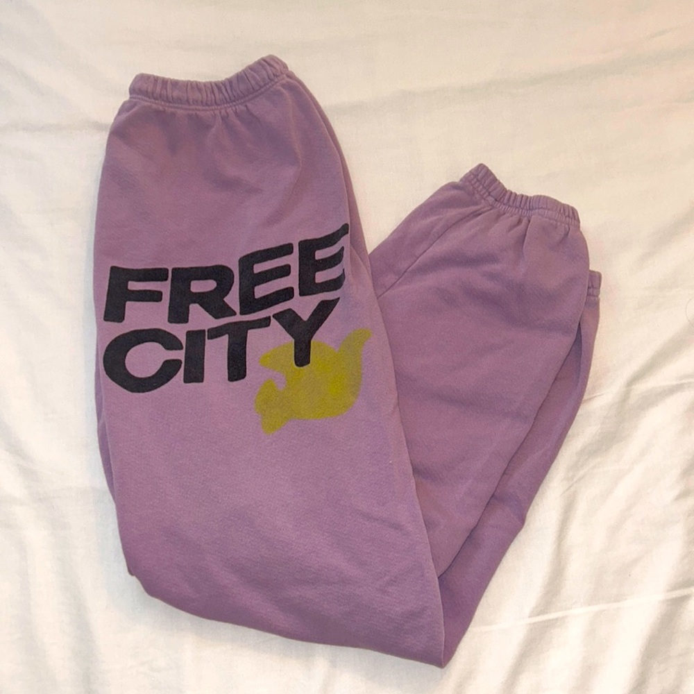 Purple Free City Sweatpants